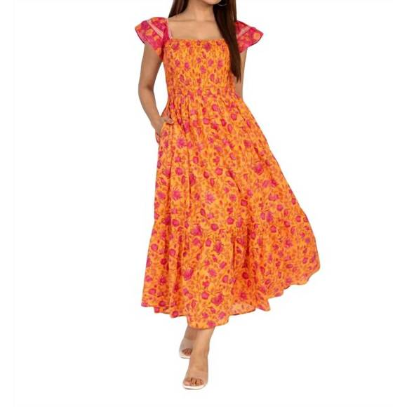 Islapayal Malta Dress - Sunflower Red